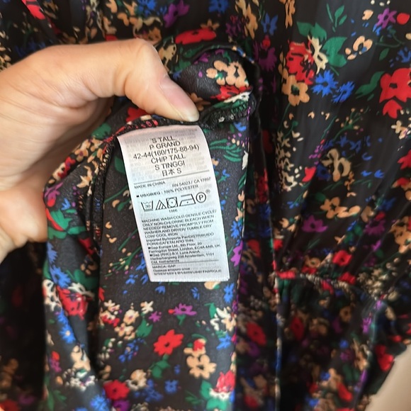 🎃Small Tall Floral Print Dress EUC - Picture 7 of 10